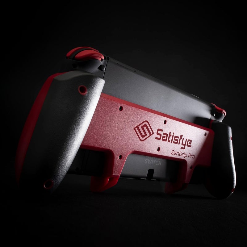 Satisfye - ZenGrip Pro Gen 3 OLED, a Switch Grip Compatible with Nintendo Switch - Comfortable & Ergonomic Grip, Joy Con & Switch Control. #1 Switch Accessories Designed for Gamers (Red) - Image 4
